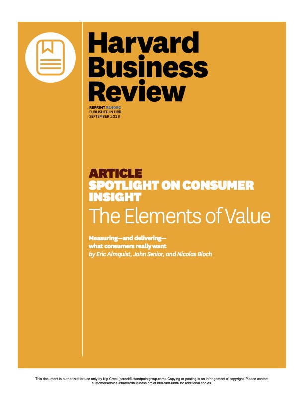 B2C Elements of Value cover